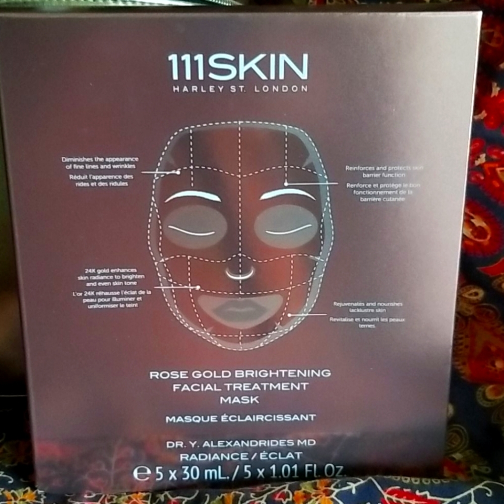 111 Skin Rose Gold Skin Brightening Facial Mask x5